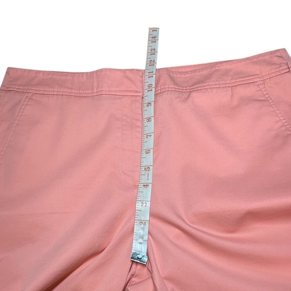 TALBOTS Cotton Pedal Pushers Side and Back Pockets Button Detail at Hem US Sz 14 - Picture 7 of 10